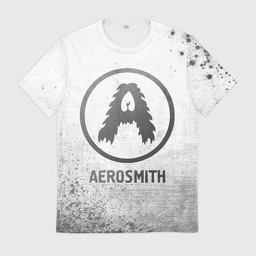 Мужская футболка Aerosmith - white gradient / 3D-принт – фото 1