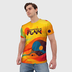 Футболка мужская Psychedelic funk, цвет: 3D-принт — фото 2