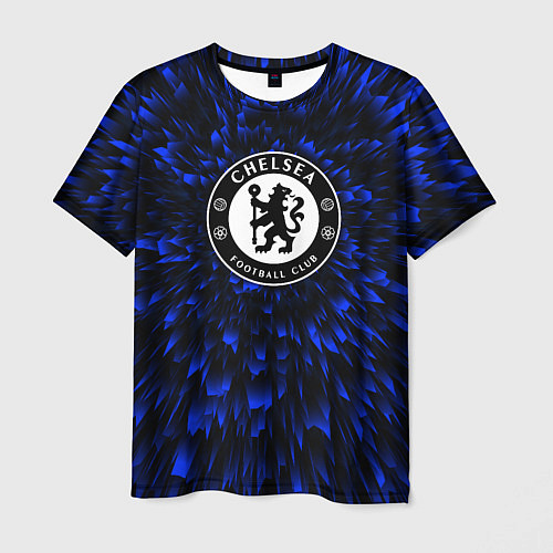 Мужская футболка Chelsea blue energy / 3D-принт – фото 1