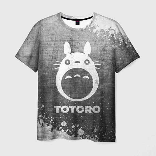 Мужская футболка Totoro - grey gradient / 3D-принт – фото 1