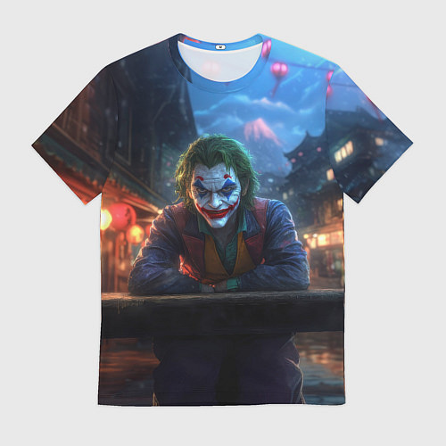Мужская футболка Джокер за барной стойкой / 3D-принт – фото 1