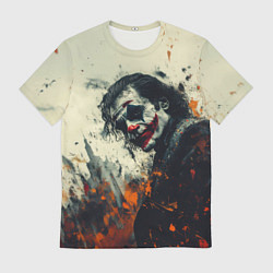 Футболка мужская Джокер стиль красок, цвет: 3D-принт