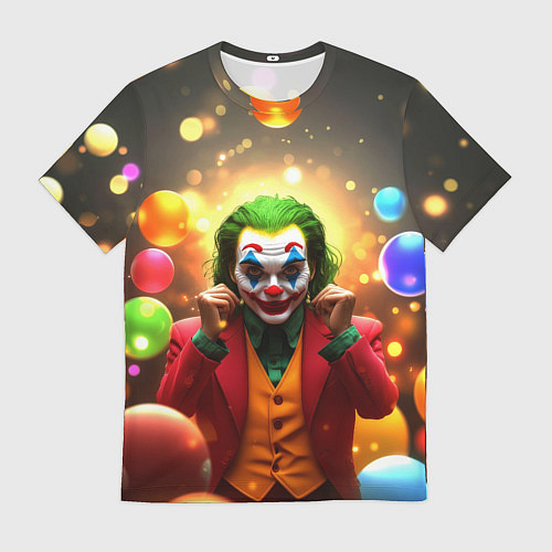 Мужская футболка Джокер в шариках / 3D-принт – фото 1