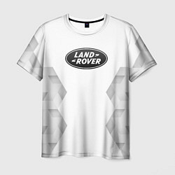 Футболка мужская Land Rover white poly, цвет: 3D-принт