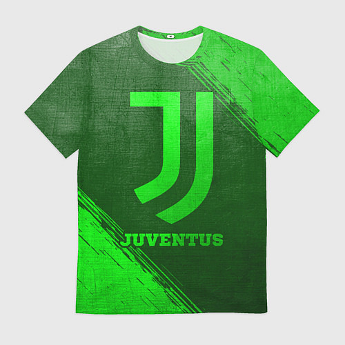 Мужская футболка Juventus - green gradient / 3D-принт – фото 1