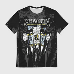 Футболка мужская Metallica - skull with fangs, цвет: 3D-принт