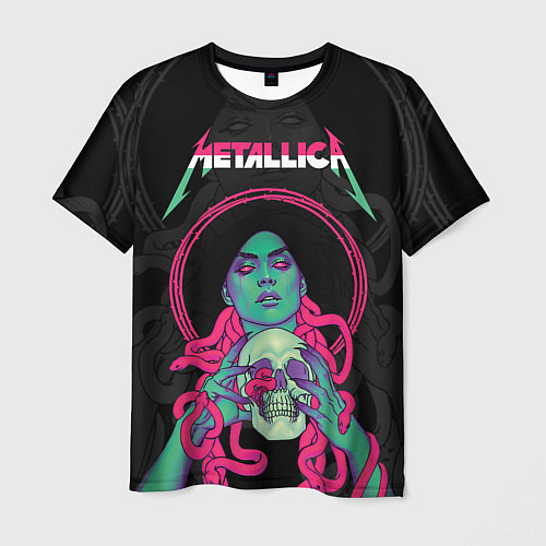 Мужская футболка Metallica - witch with the skull / 3D-принт – фото 1