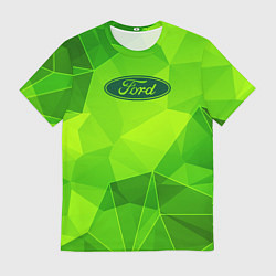 Футболка мужская Ford green poly, цвет: 3D-принт
