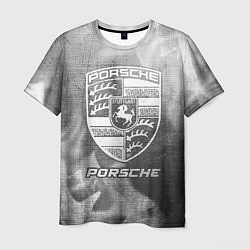 Футболка мужская Porsche - grey gradient, цвет: 3D-принт