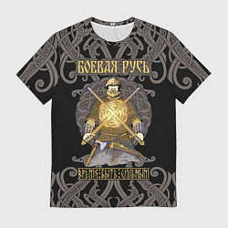 Футболка мужская Боевая Русь русский богатырь, цвет: 3D-принт