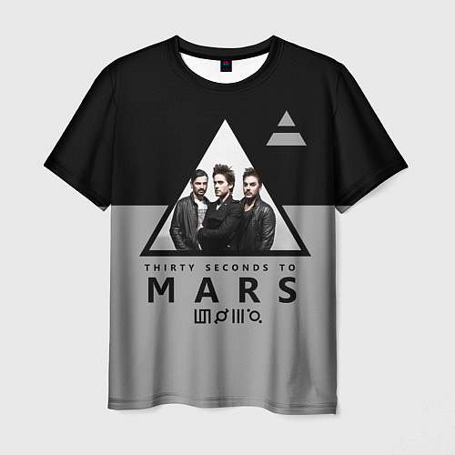 Мужская футболка 30 Seconds to Mars - poster / 3D-принт – фото 1