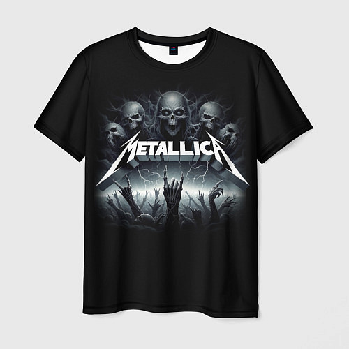 Мужская футболка Metallica thrash metal - gesture / 3D-принт – фото 1