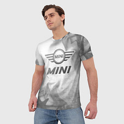 Футболка мужская Mini - white gradient, цвет: 3D-принт — фото 2