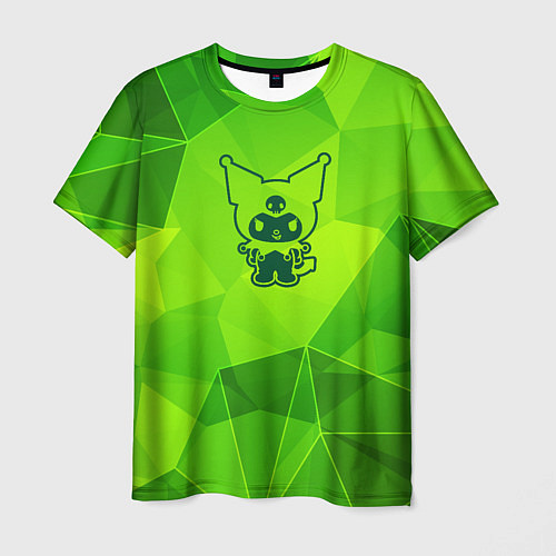 Мужская футболка Kuromi green poly / 3D-принт – фото 1