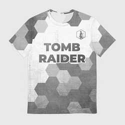 Футболка мужская Tomb Raider - white gradient посередине, цвет: 3D-принт