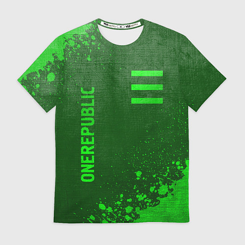Мужская футболка OneRepublic - green gradient вертикально / 3D-принт – фото 1