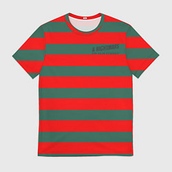 Мужская футболка Полоски Фредди Крюгера