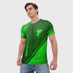 Футболка мужская Hoffenheim - green gradient вертикально, цвет: 3D-принт — фото 2