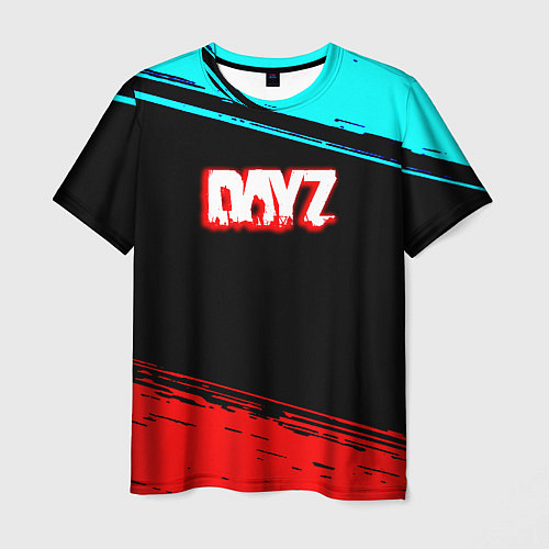 Мужская футболка Dayz neon color / 3D-принт – фото 1
