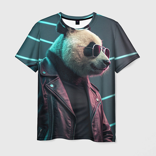 Мужская футболка Cyberpunk panda / 3D-принт – фото 1