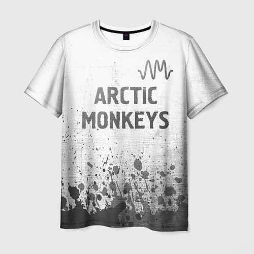 Мужская футболка Arctic Monkeys - white gradient посередине / 3D-принт – фото 1