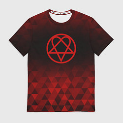 Футболка мужская HIM red poly, цвет: 3D-принт