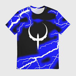 Футболка мужская Quake молнии шторм, цвет: 3D-принт