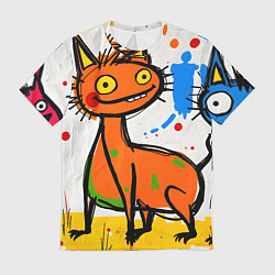 Футболка мужская Смешные зверята, цвет: 3D-принт