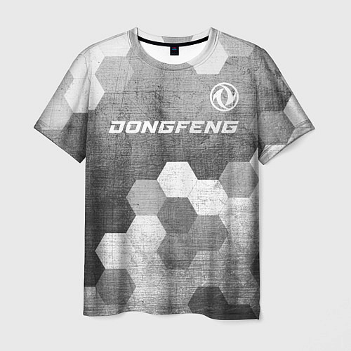 Мужская футболка Dongfeng - grey gradient посередине / 3D-принт – фото 1