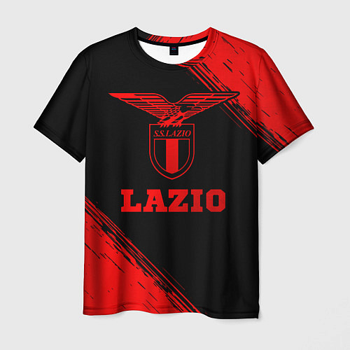 Мужская футболка Lazio - red gradient / 3D-принт – фото 1