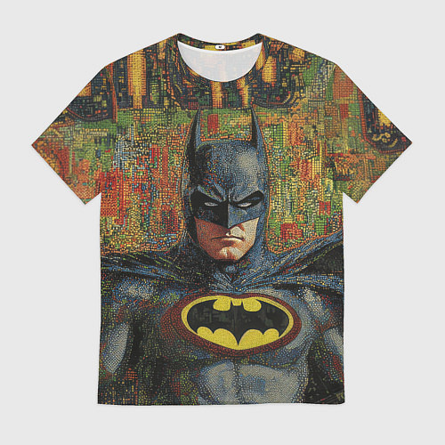 Мужская футболка Текстурный Бэтмен / 3D-принт – фото 1