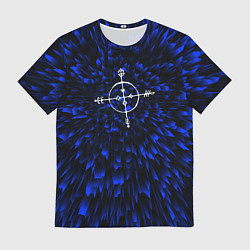 Футболка мужская Megadeth blue energy, цвет: 3D-принт