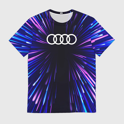 Мужская футболка Audi neon energy / 3D-принт – фото 1
