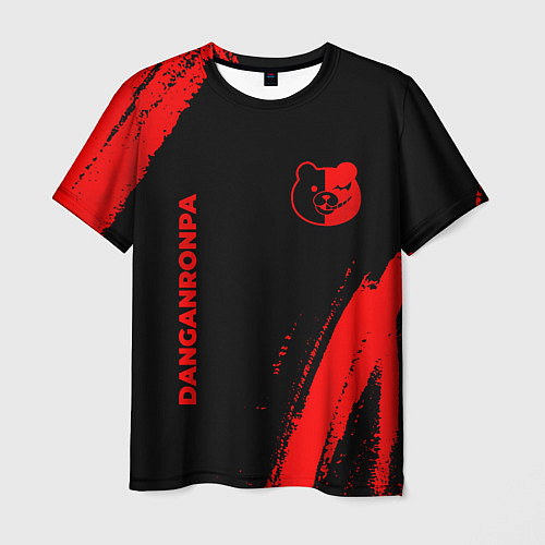 Мужская футболка Danganronpa - red gradient вертикально / 3D-принт – фото 1
