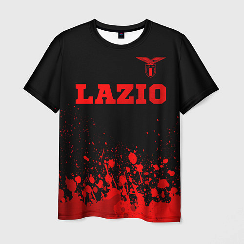 Мужская футболка Lazio - red gradient посередине / 3D-принт – фото 1