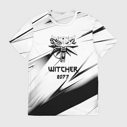 Футболка мужская Ведьмак stripes, цвет: 3D-принт