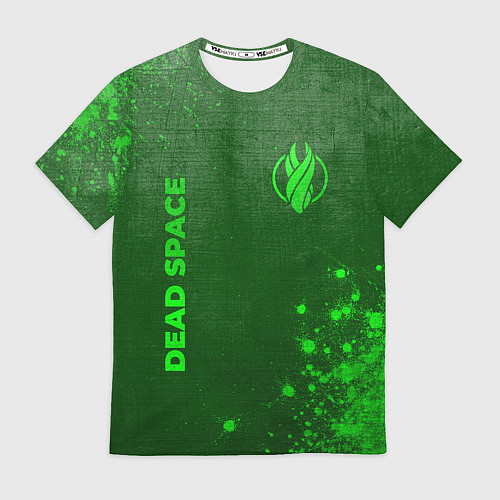 Мужская футболка Dead Space - green gradient вертикально / 3D-принт – фото 1