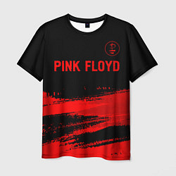 Футболка мужская Pink Floyd - red gradient посередине, цвет: 3D-принт
