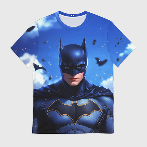 Мужская футболка Бэтмен синее небо / 3D-принт – фото 1