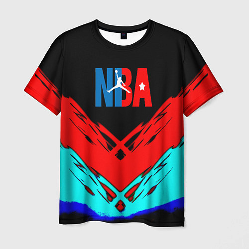 Мужская футболка NBA краски геометрия / 3D-принт – фото 1