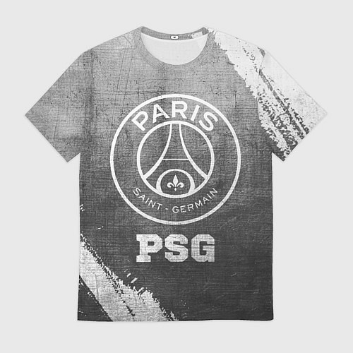 Мужская футболка PSG - grey gradient / 3D-принт – фото 1