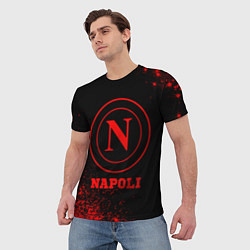 Футболка мужская Napoli - red gradient, цвет: 3D-принт — фото 2