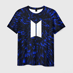 Футболка мужская BTS blue energy, цвет: 3D-принт