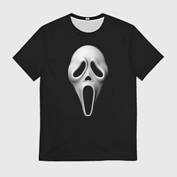 Футболка мужская Крик маска косплей, цвет: 3D-принт