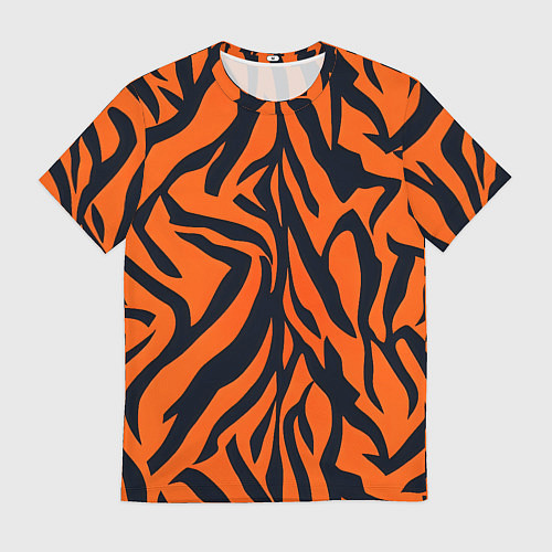 Мужская футболка Расцветка тигра / 3D-принт – фото 1