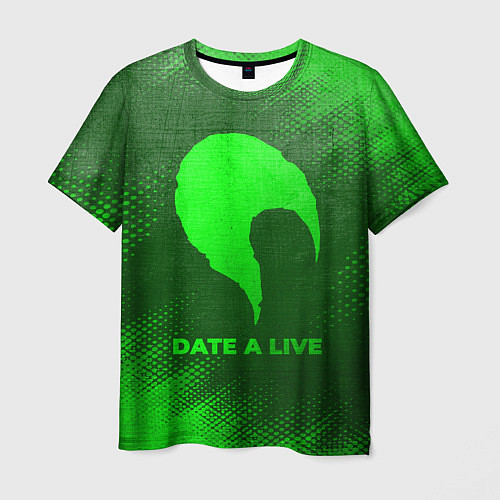 Мужская футболка Date A Live - green gradient / 3D-принт – фото 1