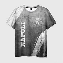 Мужская футболка Napoli - grey gradient вертикально