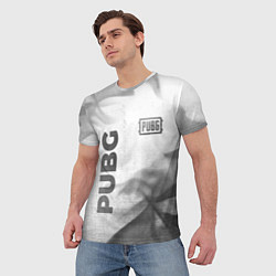 Футболка мужская PUBG - white gradient вертикально, цвет: 3D-принт — фото 2