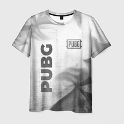 Мужская футболка PUBG - white gradient вертикально