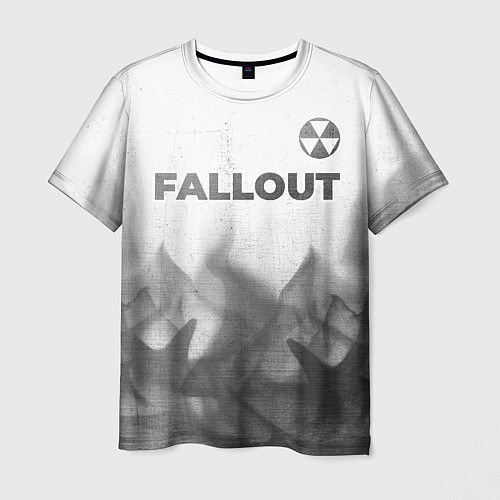 Мужская футболка Fallout - white gradient посередине / 3D-принт – фото 1